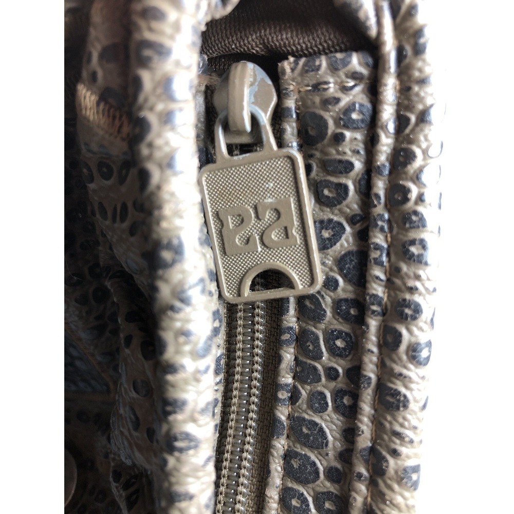 Vtg 80s Alentino Nas Crossbody Bag Boho Faux Reptile Tassel Statement FRGR SMELL - Picture 6 of 16